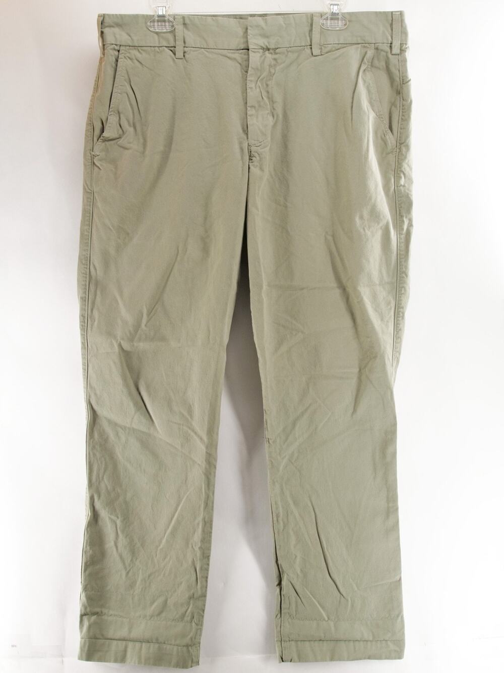 SKU Save Khaki United Men's 36x30 Green Chino Pants Straight Leg Made in USA